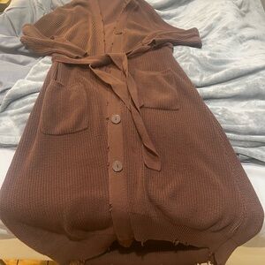 SER.O.YA Chocolate Knit Cardigan